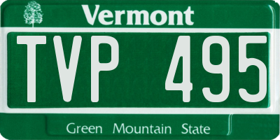 VT license plate TVP495