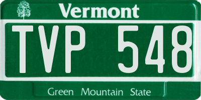 VT license plate TVP548