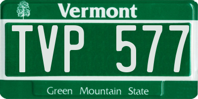 VT license plate TVP577