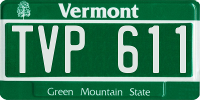 VT license plate TVP611