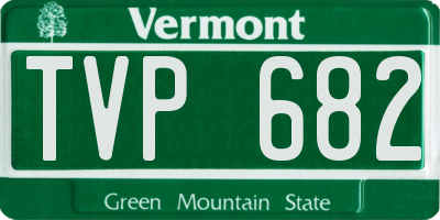 VT license plate TVP682