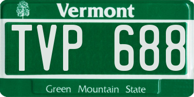 VT license plate TVP688