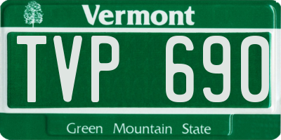 VT license plate TVP690