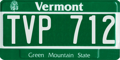 VT license plate TVP712