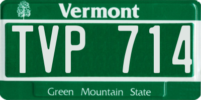 VT license plate TVP714