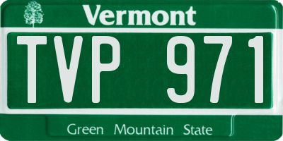 VT license plate TVP971
