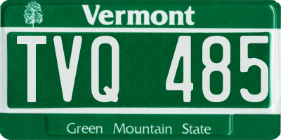 VT license plate TVQ485