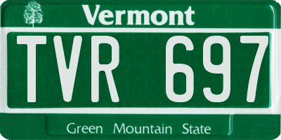 VT license plate TVR697