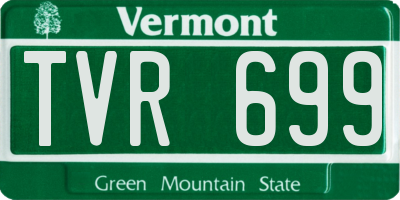 VT license plate TVR699