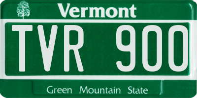 VT license plate TVR900