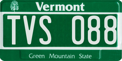 VT license plate TVS088