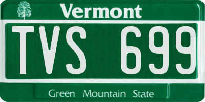 VT license plate TVS699