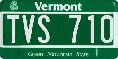 VT license plate TVS710