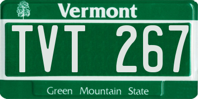 VT license plate TVT267