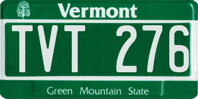 VT license plate TVT276