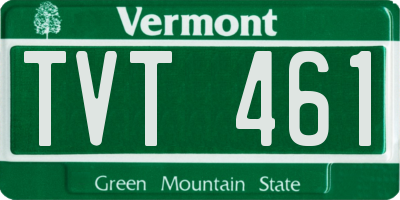 VT license plate TVT461