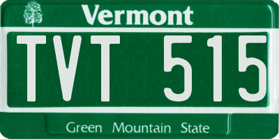 VT license plate TVT515