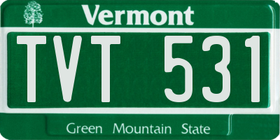 VT license plate TVT531