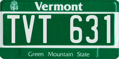 VT license plate TVT631