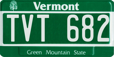 VT license plate TVT682