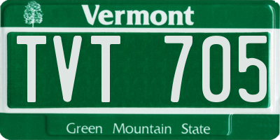 VT license plate TVT705