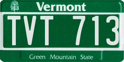 VT license plate TVT713