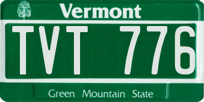VT license plate TVT776