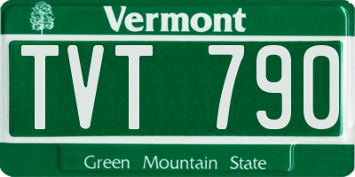 VT license plate TVT790