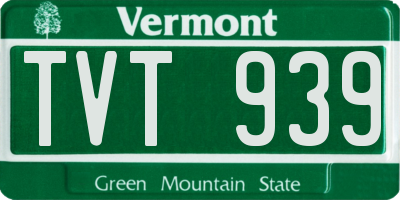 VT license plate TVT939