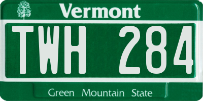 VT license plate TWH284