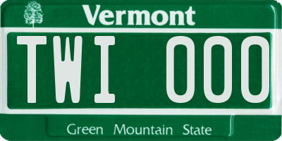 VT license plate TWI000