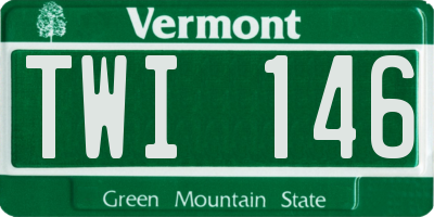 VT license plate TWI146