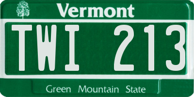 VT license plate TWI213