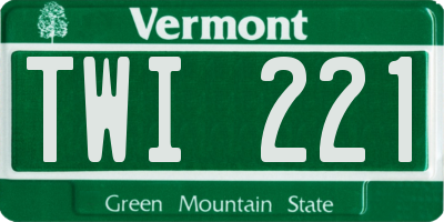 VT license plate TWI221