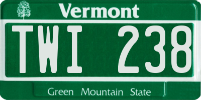 VT license plate TWI238