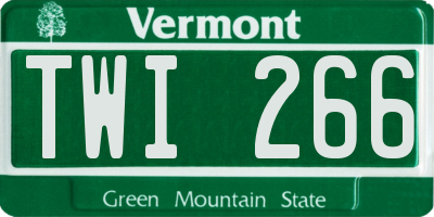 VT license plate TWI266