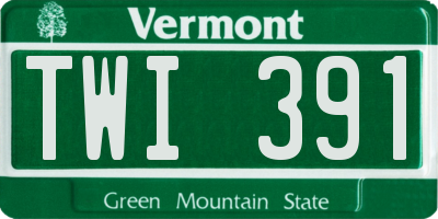 VT license plate TWI391