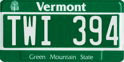 VT license plate TWI394