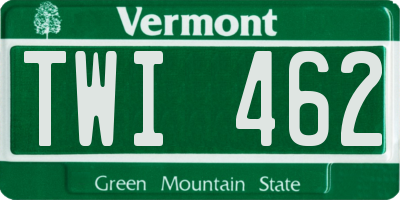 VT license plate TWI462