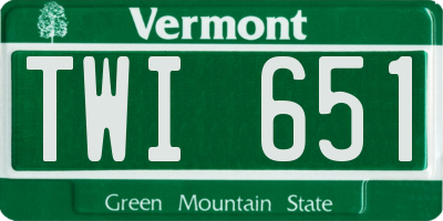 VT license plate TWI651