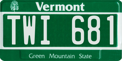 VT license plate TWI681