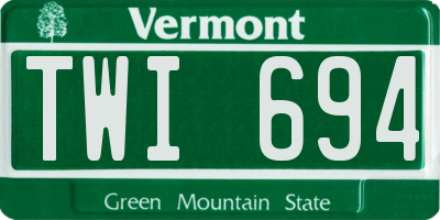 VT license plate TWI694