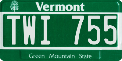 VT license plate TWI755