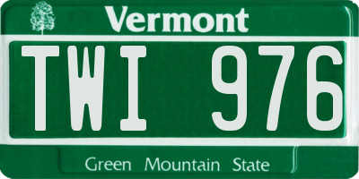 VT license plate TWI976