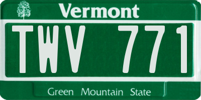 VT license plate TWV771