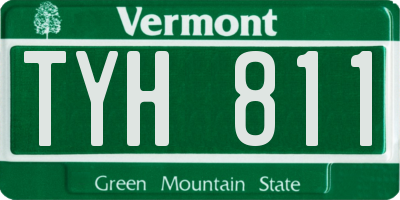 VT license plate TYH811