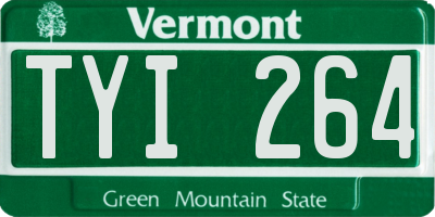 VT license plate TYI264