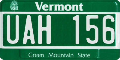 VT license plate UAH156