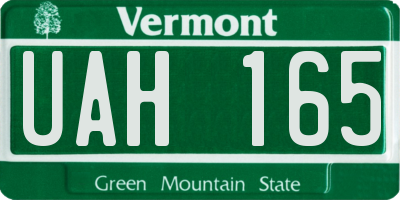 VT license plate UAH165