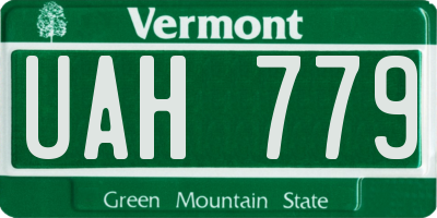 VT license plate UAH779
